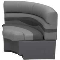 Taylor Made 30" Radius Corner Pontoon Seat - Charcoal  • 803556