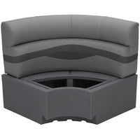 Taylor Made 30" Radius Corner Pontoon Seat - Charcoal  • 803556