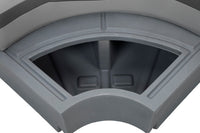 Taylor Made 30" Radius Corner Pontoon Seat - Charcoal  • 803556