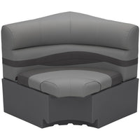 Taylor Made 32" x 32" Square Corner Pontoon Seat - Charcoal  • 803563