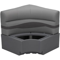 Taylor Made 32" x 32" Square Corner Pontoon Seat - Charcoal  • 803563