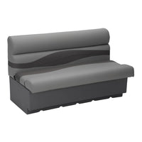 Taylor Made 50" Pontoon Bench Seat with Storage - Charcoal  • 803554