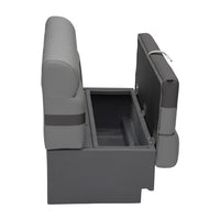Taylor Made 50" Pontoon Bench Seat with Storage - Charcoal  • 803554