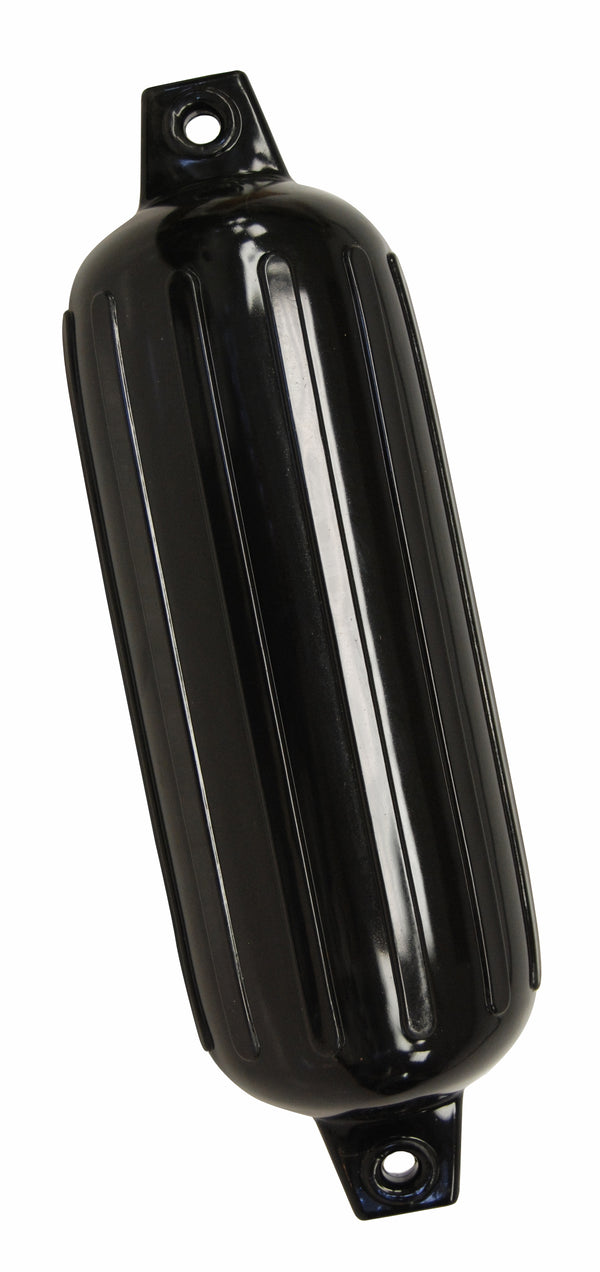 Taylor Made 8" D x 26" L Black Twin Eye Cylindrical Inflatable Boat Guard Fender  • 643117