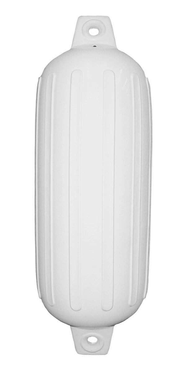 Taylor Made Boatguard 8" D x 26" L White Twin Eye Cylindrical Inflatable Fender  • 31014