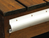 Taylor Made 10' L x 3.63" H x 1.308" T White Vinyl C-Profile Dock Edging  • 46056
