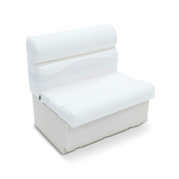 Taylor Made 30" Pontoon Bench Seat with Storage - White  • 674641
