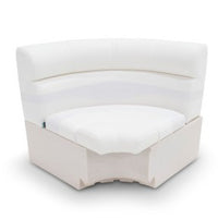 Taylor Made 30" Radius Corner Pontoon Seat - White  • 674645