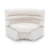Taylor Made 32" x 32" Square Corner Pontoon Seat - Champagne  • 433066