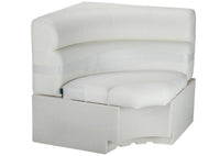Taylor Made 32" x 32" Square Corner Pontoon Seat - White  • 674632