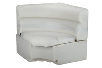 Taylor Made 32" x 32" Square Corner Pontoon Seat - White  • 674632