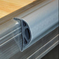 Taylor Made True Color 10' L x 3.125" H x 2" T Silver Vinyl Commercial Grade P-Shape Dock Edging  • 45966