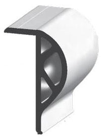 Taylor Made True Color 10' L x 3.125" H x 2" T Silver Vinyl Commercial Grade P-Shape Dock Edging  • 45966