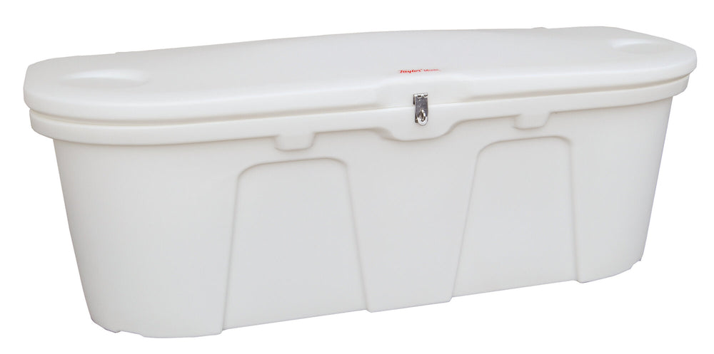 Taylor Made Stow 'N Go White Poly Dock Box 67.75" x 27.75" x 26"   • 123750