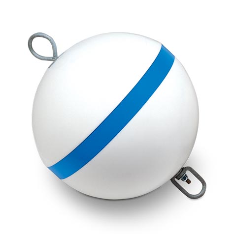 Taylor Made Sur-Moor 18" White/Blue Mooring Buoy  • 22172