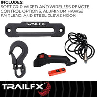 TrailFX Reflex 2.0 Synthetic Rope Winch 12000 Lb  • WRS212B