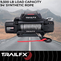 TrailFX Reflex 2.0 Synthetic Rope Winch 9500 Lb  • WRS295B