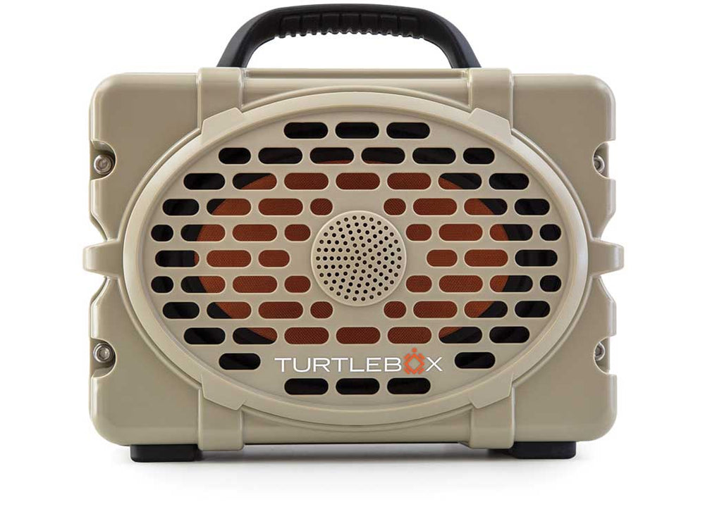 Turtlebox The Original Turtlebox Portable Speaker; Waterproof And Floats; Tan  • TB-ORIG-G3-TAN-BLK-BLK-2