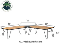 Overland Vehicle Systems Kick It Collapsible Camp Table - Wood Base & Storage Bag  • 30100030