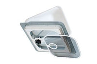 Ventline Ventadome 14-1/4" x 14-1/4" Roof Vent with White Manual Lid & 2-1/8" Ceiling Trim Ring  • V2092SP-25