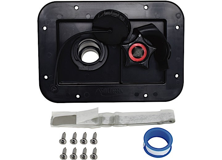 Valterra Black Gravity City Water Inlet  • A01-2001BKVP