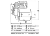 Warn M8274 10,000lb Winch with Steel Rope  • 106170