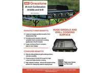 Greystone 25" Side By Side Griddle and Grill Combo, LP Gas  • HF2519A-3