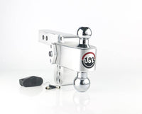 Weigh Safe 180 Turnover Ball Drop Hitch, 2" Shaft, 4" Drop, Chrome-Plated Steel Ball  • CTB4-2