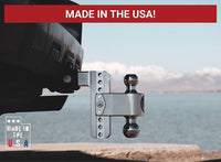 Weigh Safe 180 Turnover Ball Drop Hitch, 2" Shaft, 4" Drop, Chrome-Plated Steel Ball  • CTB4-2
