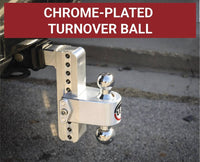 Weigh Safe 180 Turnover Ball 2" Shaft, 4" Drop, Chrome-Plated Steel Ball, Keyed Alike  • CTB4-2-KA