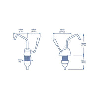 Whale Flipper Pump Mk 4 Hand-Operated Galley Water Pump, 1/2-Inch Flexible Hose Connection, 1.85 GPM  • GP0418