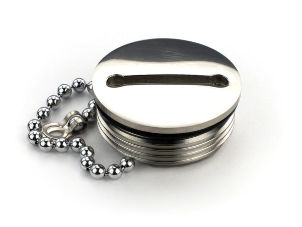 Whitecap Replacement Cap & Chain for 1-1/2"Deck Fill  • 6061C