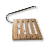 Whitecap 15" L x 18" W Teak Outboard Swim Platform with Handrails  • 60900