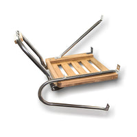 Whitecap 15" L x 18" W Teak Outboard Swim Platform with 1-Step Ladder & Handrails  • 60902
