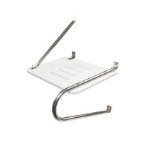 Whitecap 15" L x 18" W White Plastic Outboard Swim Platform with Handrails  • 67900