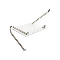 Whitecap 15" L x 18" W White Plastic Outboard Swim Platform with Handrails  • 67900