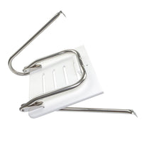 Whitecap 15" L x 18" W White Plastic Outboard Swim Platform with 1-Step Ladder & Handrails  • 67902