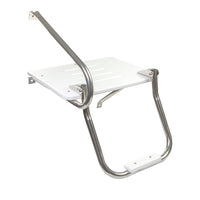 Whitecap 15" L x 18" W White Plastic Outboard Swim Platform with 1-Step Ladder & Handrails  • 67902