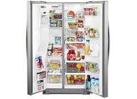 Whirlpool 36" Wide Counter Depth Side-by-Side Refrigerator - 21 cu. ft.  • WRS571CIHZ