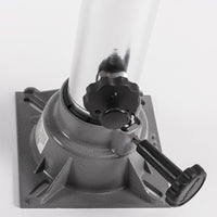 Wise Aluminum Adjustable Post with Spider Mount & Round Base 12"-18" H x 2-7/8" D  • 8WP21-18S