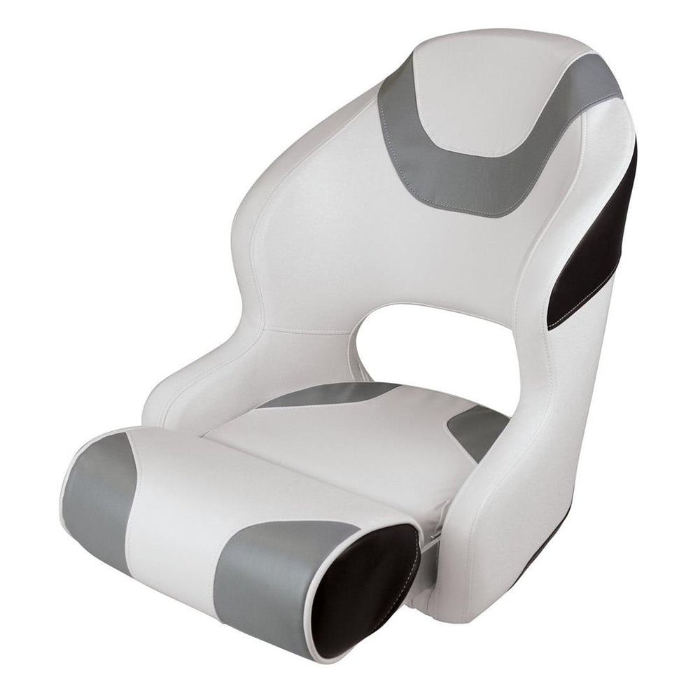 Wise Baja Series Bucket Seat w/ Flip Up Bolster, Brite White • Grey • Black  • 3315-1782
