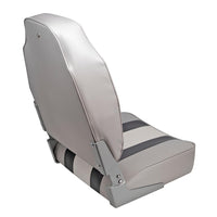 Wise Classic High Back Fishing Seat, Gray/Charcoal/White  • 8WD1062LS-975