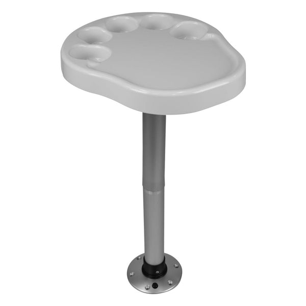 Wise Party Platter Table Kit with Flush Mount Base 17.75" L x 15-1/2" W x 30-1/4" H  • 3070-710