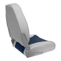 Wise Standard High Back Fishing Seat, Gray/Navy  • 8WD588PLS-660
