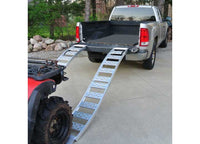 CargoSmart 12" W X 90" L Aluminum Folding S-Curve Ramp w/ Treads, 1500 LB Capacity, 2 Pack  • 3018
