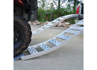 CargoSmart 12" W X 90" L Aluminum Folding S-Curve Ramp w/ Treads, 1500 LB Capacity, 2 Pack  • 3018