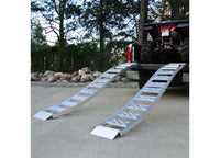 CargoSmart 12" W X 90" L Aluminum Folding S-Curve Ramp w/ Treads, 1500 LB Capacity, 2 Pack  • 3018