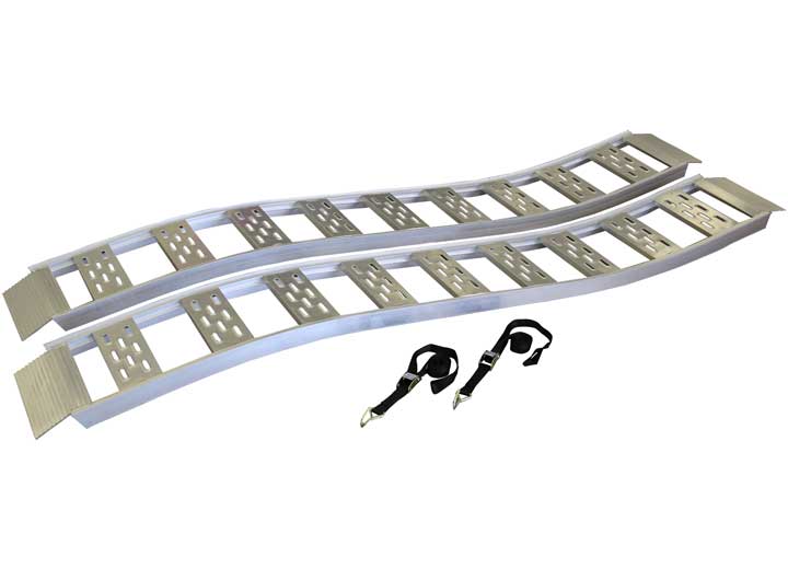 CargoSmart Aluminum Fixed S-Curve Ramp w/ Treads, 1500 LB Capacity, 12" x 90", Pair  • 3021
