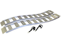 CargoSmart Aluminum Fixed S-Curve Ramp w/ Treads, 1500 LB Capacity, 12" x 90", Pair  • 3021