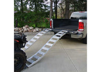 CargoSmart Aluminum Fixed S-Curve Ramp w/ Treads, 1500 LB Capacity, 12" x 90", Pair  • 3021